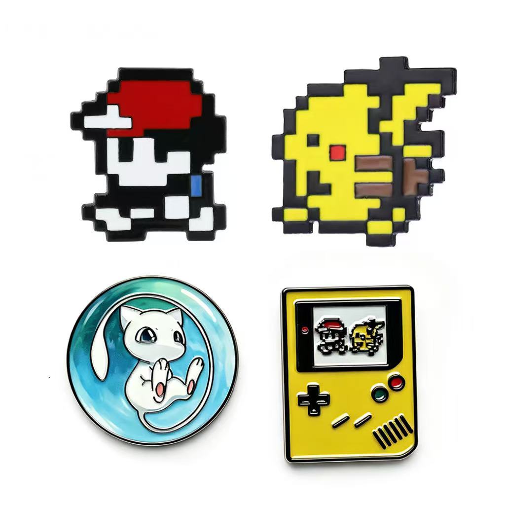 Retro Gaming Pokemon - 4pcs Retro Game 8-bit Pixel Pokemon