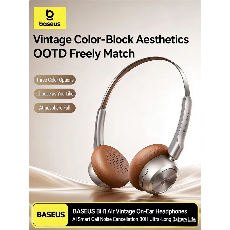 Retro Gaming Headset - BASEUS BH1 Air Retro Bluetooth Earphones