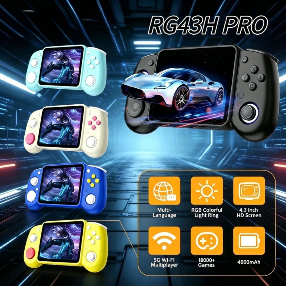 RG43H Pro Portable Retro Handh - Retro Gaming Machine 评论和价格