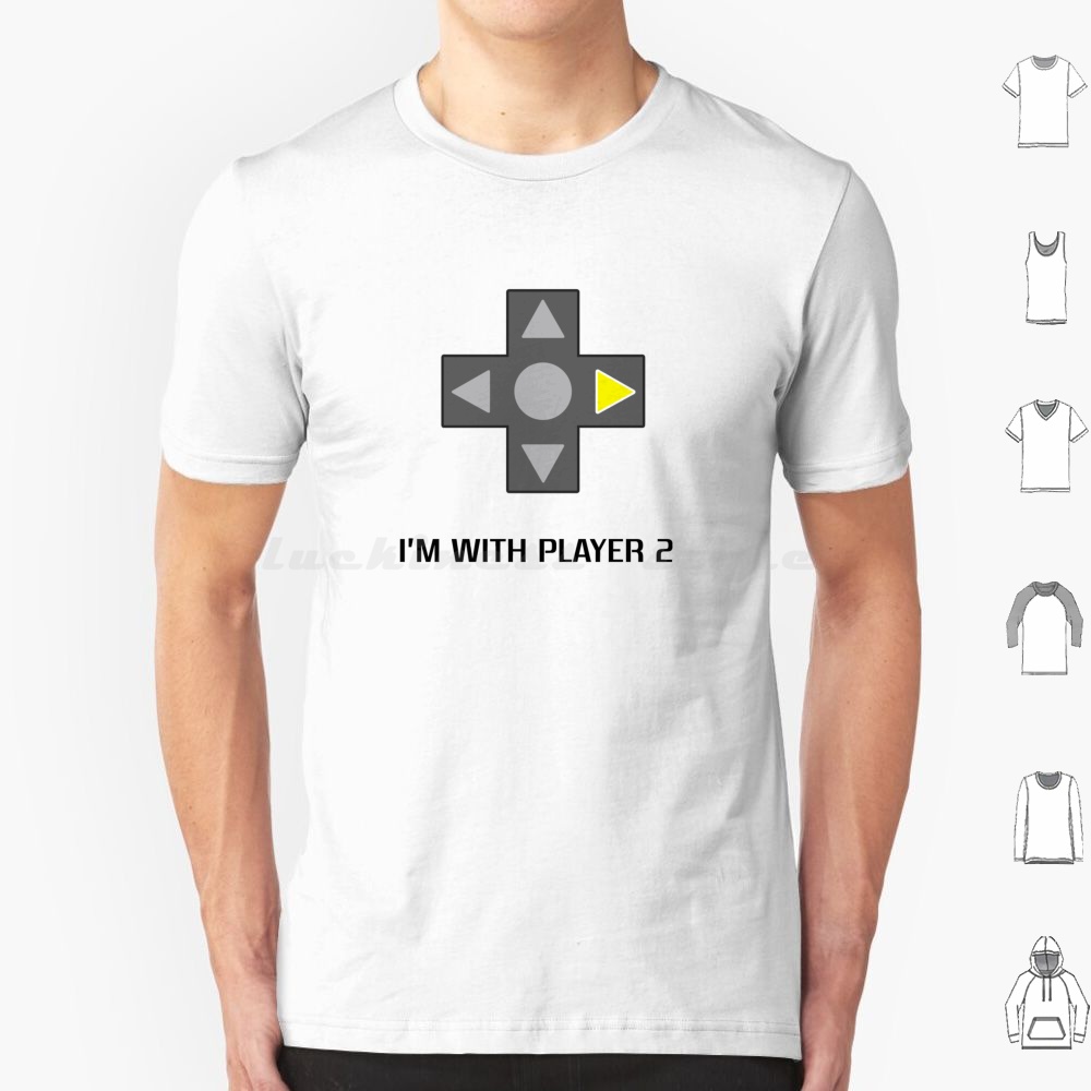 I'm With Player 2 T Shirt Big  - Retro Gaming Gamestop 评论和价格
