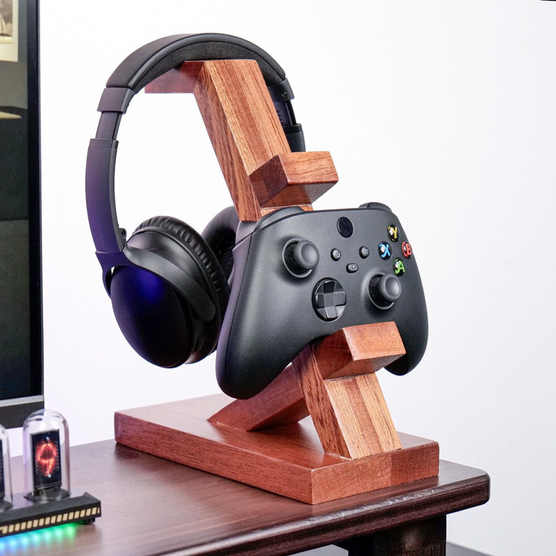 Wooden Controller Stand Multif - Retro Gaming Headset 评论和价格
