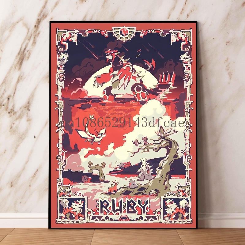 Pokemon Retro Cartoon Poster C - Retro Gaming Pokemon 评论和价格