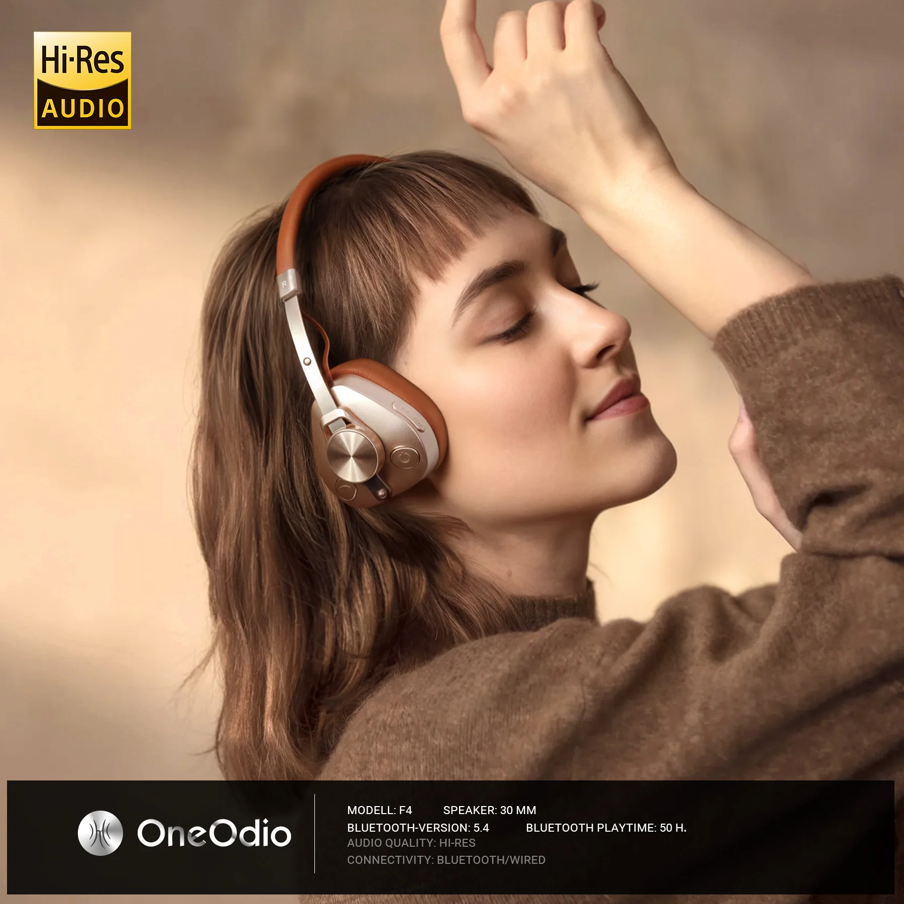 Oneodio F4 Retro Wireless Blue - Retro Gaming Headset 评论和价格