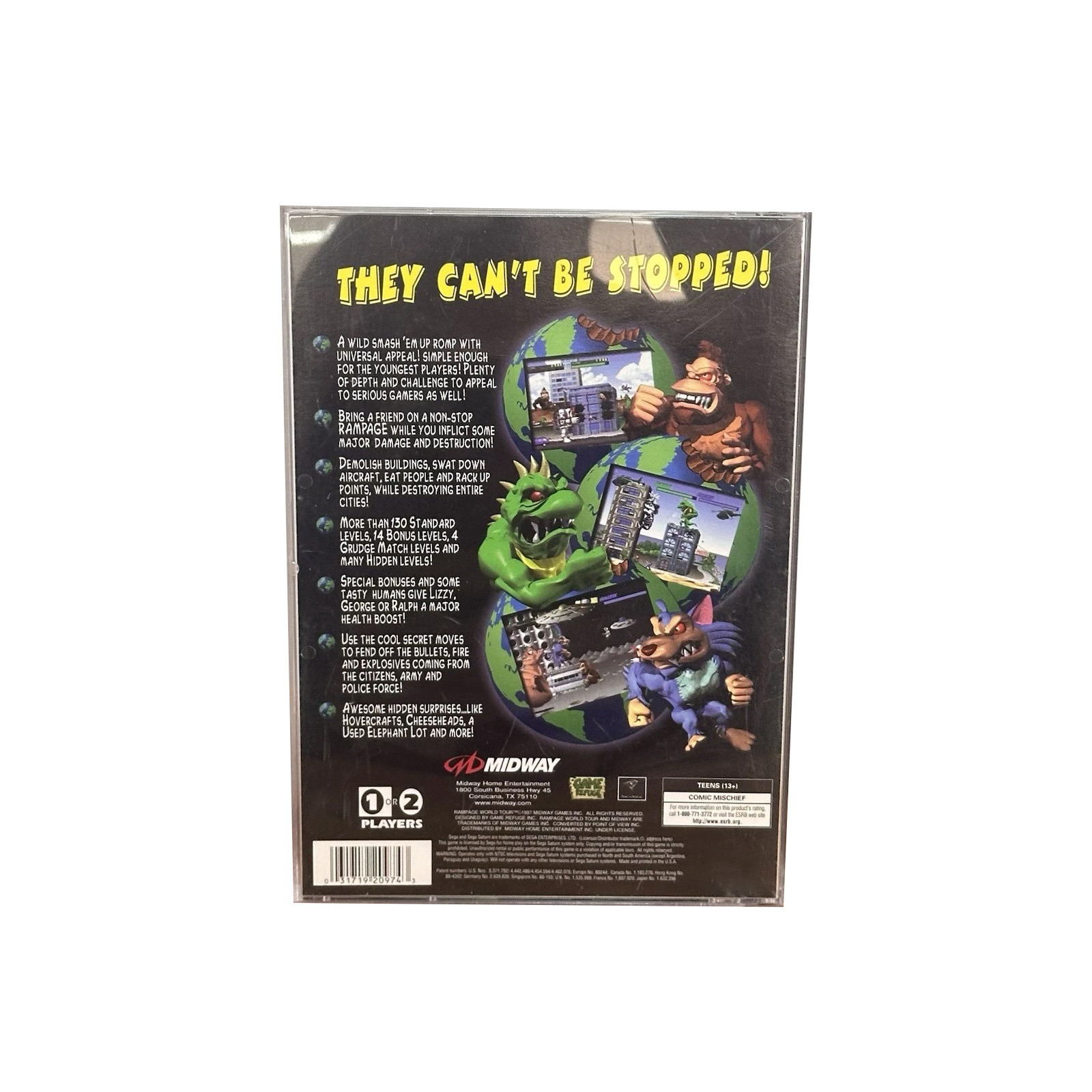 Saturn Copy Disc Game rampage  - Retro Gaming Machine 评论和价格