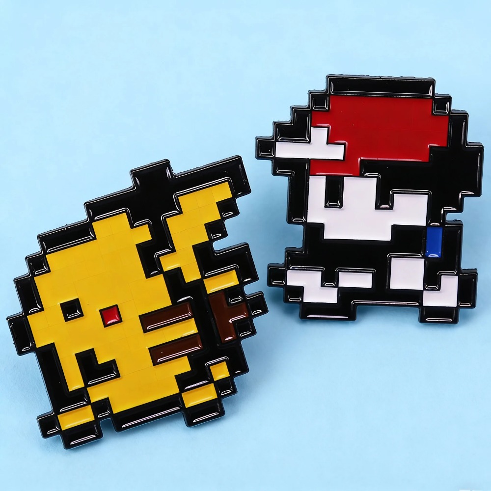Hot 2pcs Retro Game 8-bit Pixe - Retro Gaming Pokemon 评论和价格