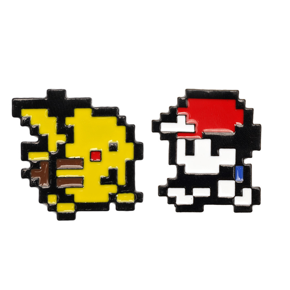 Hot 2pcs Retro Game 8-bit Pixe - Retro Gaming Pokemon 评论和价格