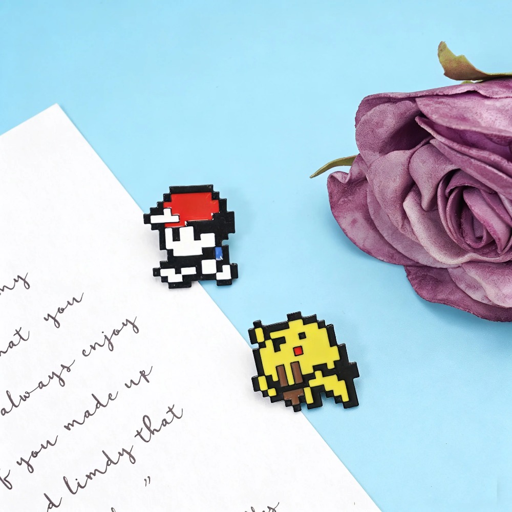 Hot 2pcs Retro Game 8-bit Pixe - Retro Gaming Pokemon 评论和价格