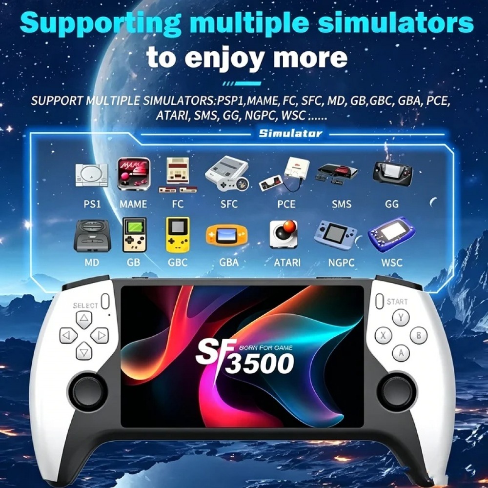SF3500 5 inch Handheld Game Co - Retro Gaming Machine 评论和价格